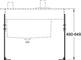 Grohe Standbein 2 St f 3-Loch-EH-Wannenkombination