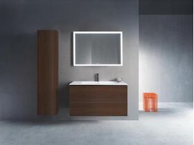 Duravit Hochschrank L-CUBE 400x243x1760mm Ans re nussbaum gebürstet