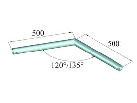 ALUTRUSS DECOLOCK DQ1-C23 2-Weg-Ecke 135°