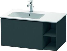 Duravit Waschtischunterbau L-CUBE 400x820x481mm, Becken links graphit matt