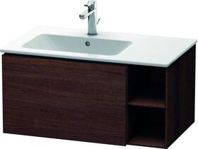 Duravit Waschtischunterbau L-CUBE 400x820x481mm Be links kastanie dunkel