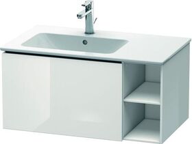 Duravit Waschtischunterbau L-CUBE 400x820x481mm Be links weiß hochglanz