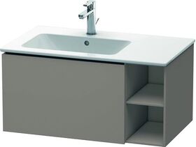 Duravit Waschtischunterbau L-CUBE 400x820x481mm, Becken links basalt matt