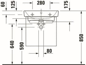 Waschtischunterbau Duravit No.1 1 Auszug, 490x426mm weiß matt