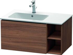 Duravit Waschtischunterbau L-CUBE 400x820x481mm Be links nussbaum natur