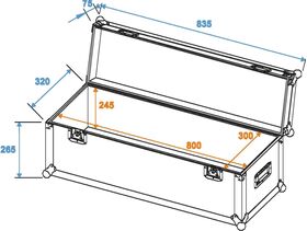 ROADINGER Universal-Case Profi 80x30x30cm