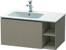 Duravit Waschtischunterbau L-CUBE 400x820x481mm, Becken links leinen