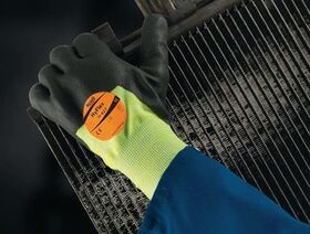 Handschuhe HyFlex® 11-427 Gr.9 grau/hellgelb EN 388,EN 407 PSA III - VPE: 12