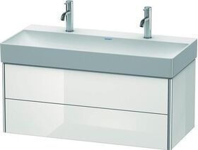 Duravit Waschtischunterbau XSQUARE 397x984x460mm weiß hochglanz