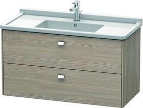 Duravit Waschtischunterbau BRIOSO Griffe chrom 563x1020x469mm pine silver