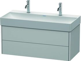 Duravit Waschtischunterbau XSQUARE 397x984x460mm nordic weiß seidenmatt