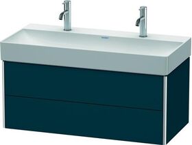 Duravit Waschtischunterbau XSQUARE 397x984x460mm nachtblau seidenmatt