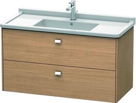 Duravit Waschtischunterbau BRIOSO Griffe chr 563x1020x469mm europ. eiche