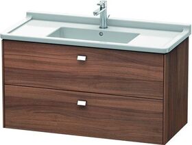 Duravit Waschtischunterbau BRIOSO Griffe chr 563x1020x469mm nussbaum natur