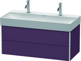 Duravit Waschtischunterbau XSQUARE 397x984x460mm aubergine seidenmatt