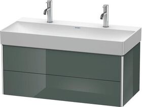 Duravit Waschtischunterbau XSQUARE 397x984x460mm dolomiti grey hochglanz