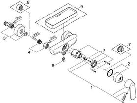 Grohe Einhand-Brausebatterie EUROSMART C 1/2Zoll chr