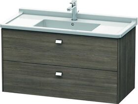 Duravit Waschtischunterbau BRIOSO Griffe chrom 563x1020x469mm pine terra