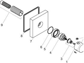 Ab-/Umstellv. AXOR STARCK SHOWERCOLL. Trio/Quattro DN 15 stainless steel optic