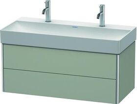 Duravit Waschtischunterbau XSQUARE 397x984x460mm taupe seidenmatt