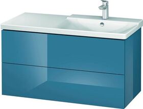 Duravit Waschtischunterbau L-CUBE 1020x481x555mm stone blue hochglanz