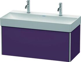 Duravit Waschtischunterbau XSQUARE 397x984x460mm aubergine seidenmatt