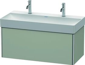 Duravit Waschtischunterbau XSQUARE 397x984x460mm taupe seidenmatt