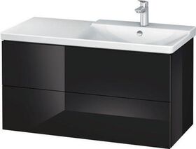 Duravit Waschtischunterbau L-CUBE 1020x481x555mm schwarz hochglanz