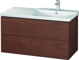 Duravit Waschtischunterbau L-CUBE 1020x481x555mm amerikanisch nussbaum