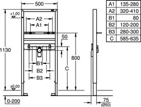 GROHE Waschtisch-Element Rapid SL f Einlochbatterie m Schallschutz