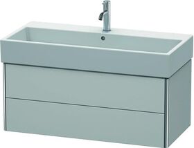 Duravit Waschtischunterbau XSQUARE 397x984x460mm nordic weiß seidenmatt