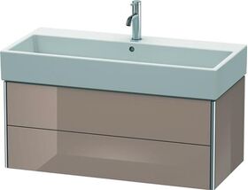 Duravit Waschtischunterbau XSQUARE 397x984x460mm cappuccino hochglanz