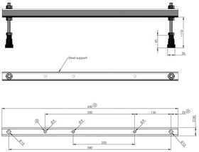 Laufen Wannenfüsse LAUFEN PRO höhenverstellbar 10,5 - 16 cm