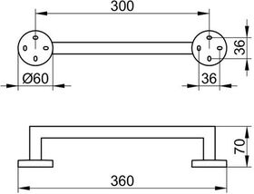 Keuco Haltegriff EDITION 90 vc 360mm