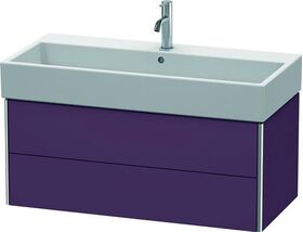 Duravit Waschtischunterbau XSQUARE 397x984x460mm aubergine seidenmatt