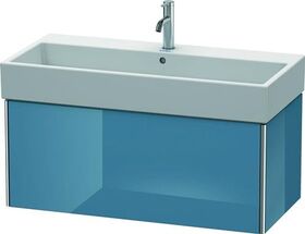 Duravit Waschtischunterbau XSQUARE 397x984x460mm stone blue hochglanz