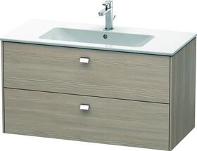 Duravit Waschtischunterbau BRIOSO Griffe chrom 553x1020x479mm pine silver