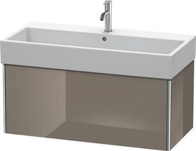 Duravit Waschtischunterbau XSQUARE 397x984x460mm flannel grey hochglanz