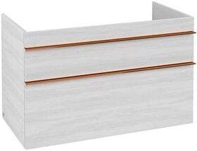 V&B Waschtischunterschrank VENTICELLO 953x590x502mm Griff Copper White Wood