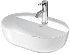 Duravit Aufsatzbecken LUV o ÜL m HLB 500x350mm 1 Hahnloch weiß WG