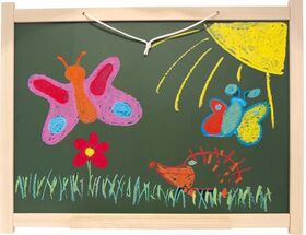 30037 Wandtafel natur 58,5 x 2,5 x 48 cm