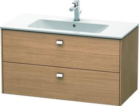 Duravit Waschtischunterbau BRIOSO Griffe chr 553x1020x479mm europ. eiche