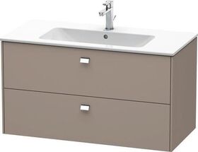 Duravit Waschtischunterbau BRIOSO Griffe chrom 553x1020x479mm basalt matt