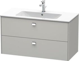 Duravit Waschtischunterbau BRIOSO Griffe chrom 553x1020x479mm graphit matt