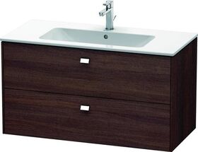 Duravit Waschtischunterbau BRIOSO Griffe chr 553x1020x479mm Kast. dunkel