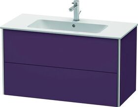 Duravit Waschtischunterbau XSQUARE 560x1010x478mm aubergine seidenmatt