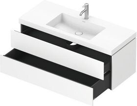 Duravit Waschtischset L-CUBE 1200x480mm 2 Schubk 1 HL we ma ES Ah Mi.