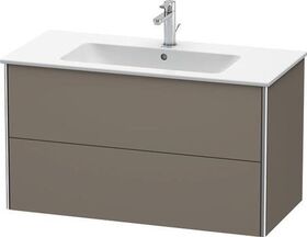 Duravit Waschtischunterbau XSQUARE 560x1010x478mm flannel grey seidenmatt