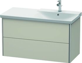 Duravit Waschtischunterbau XSQUARE Becken rechts 565x1010x473mm taupe matt