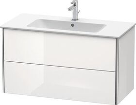 Duravit Waschtischunterbau XSQUARE 1010x560x478mm 2 Schubk we hgl ES NB Mi.